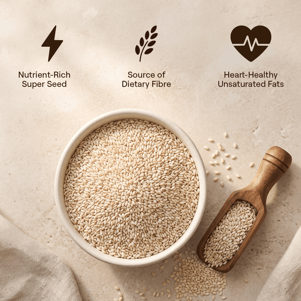 Sesame Hulled (Safed Tal)