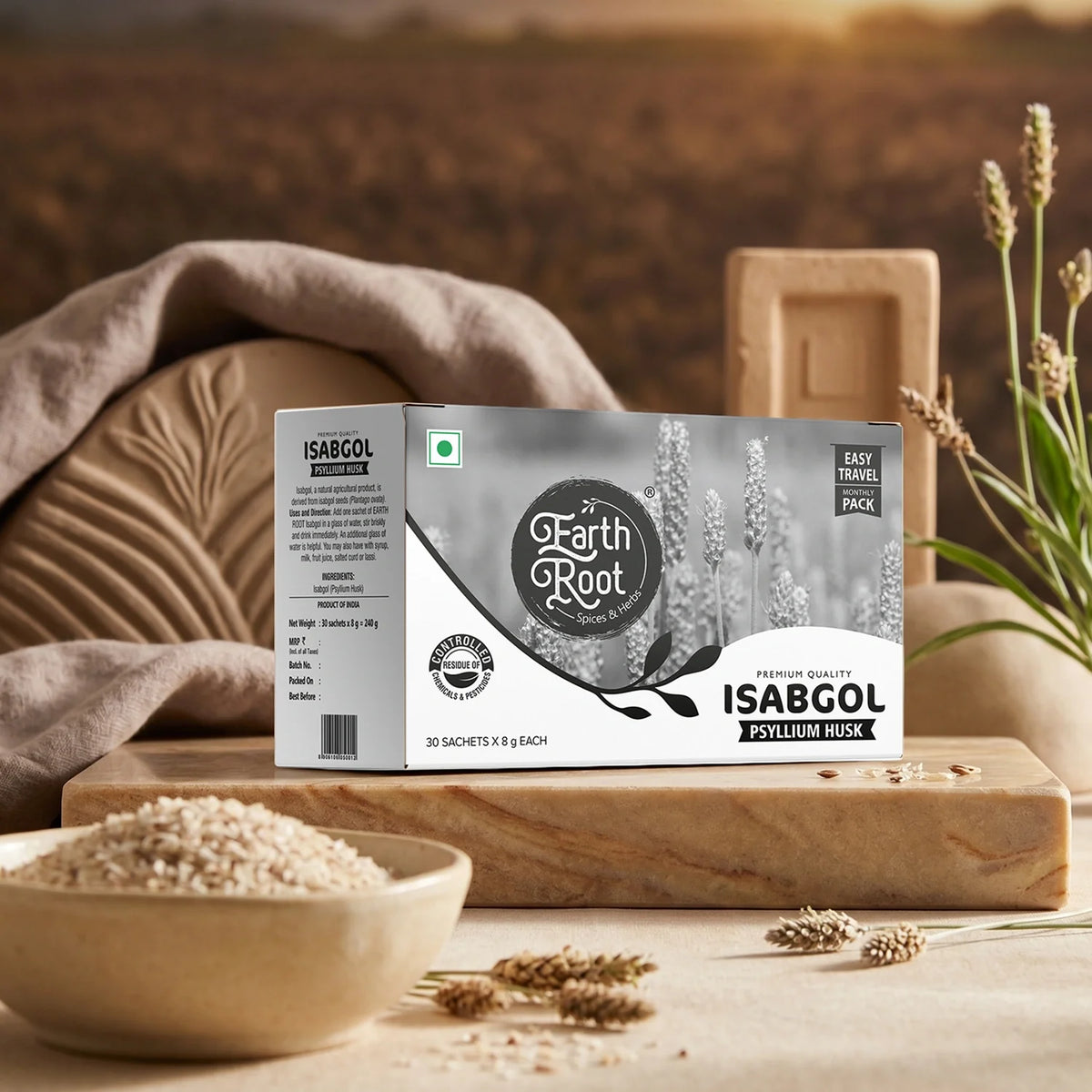 Psyllium Husk (Isabgol) Travel Pack