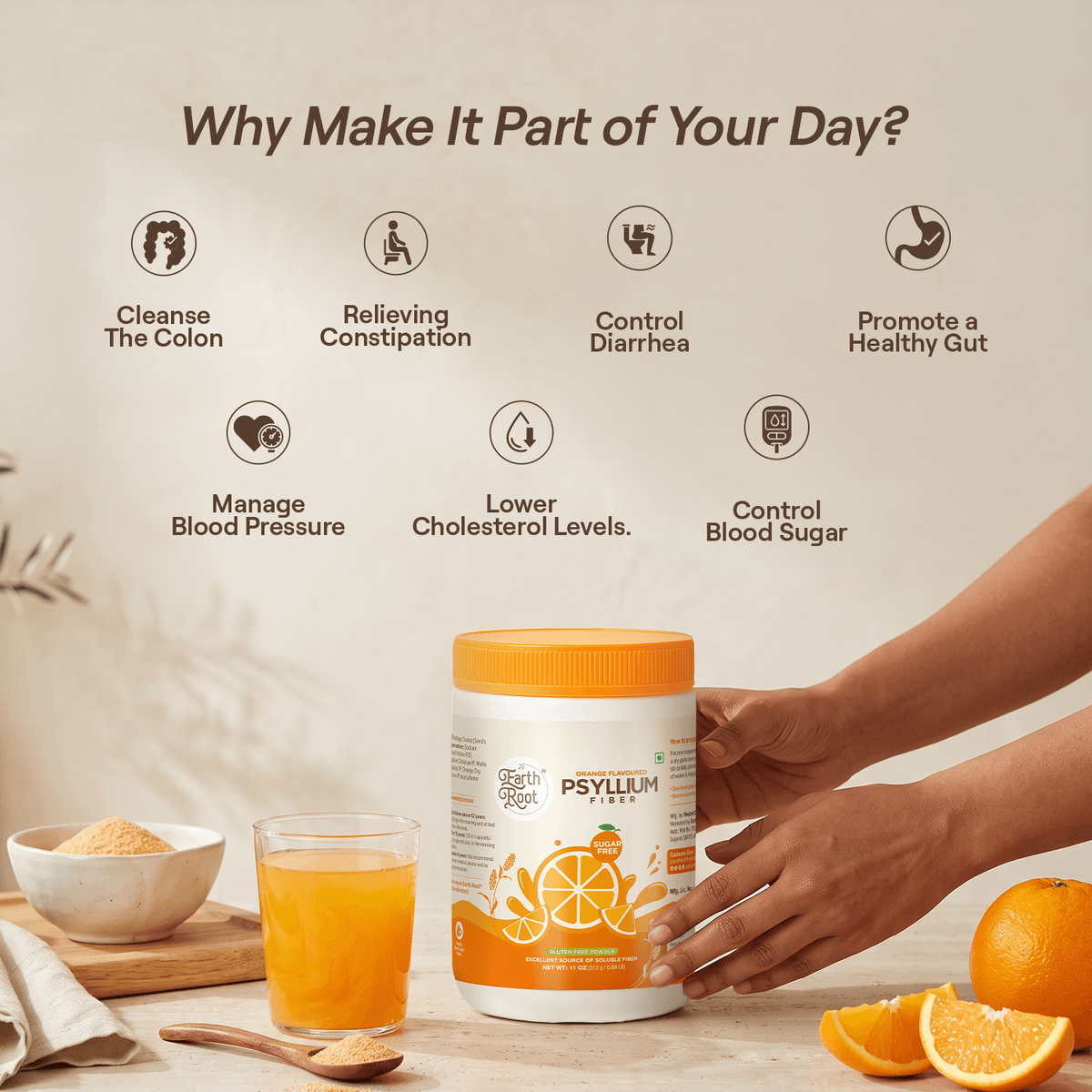 Psyllium (Isabgol) Orange Flavour